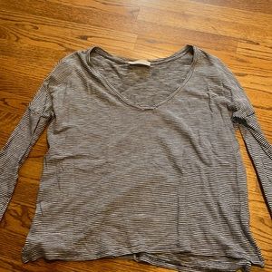 Zara navy/white striped shirt